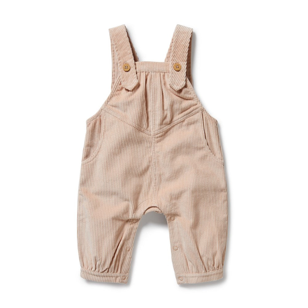 Organic Rose Cord Overalls - Women's Eco-Friendly Fashion for Casual Wear & Outdoor Activities