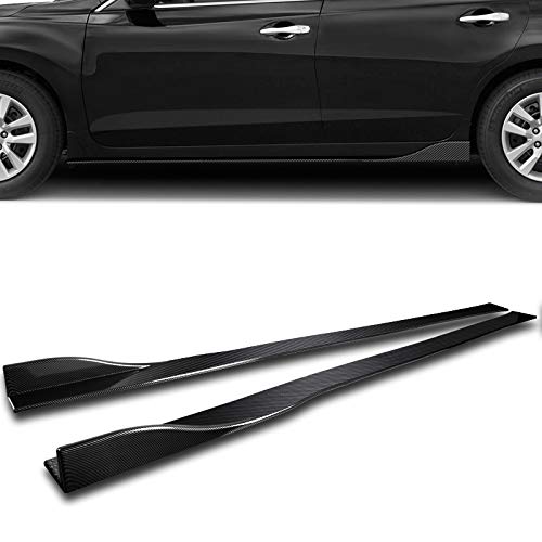 3PCS Front Bumper Spoiler Lip + 6PCS Side Skirt Extensions for 2014-2016 Lexus IS250 IS350 F-Sport | Universal 86