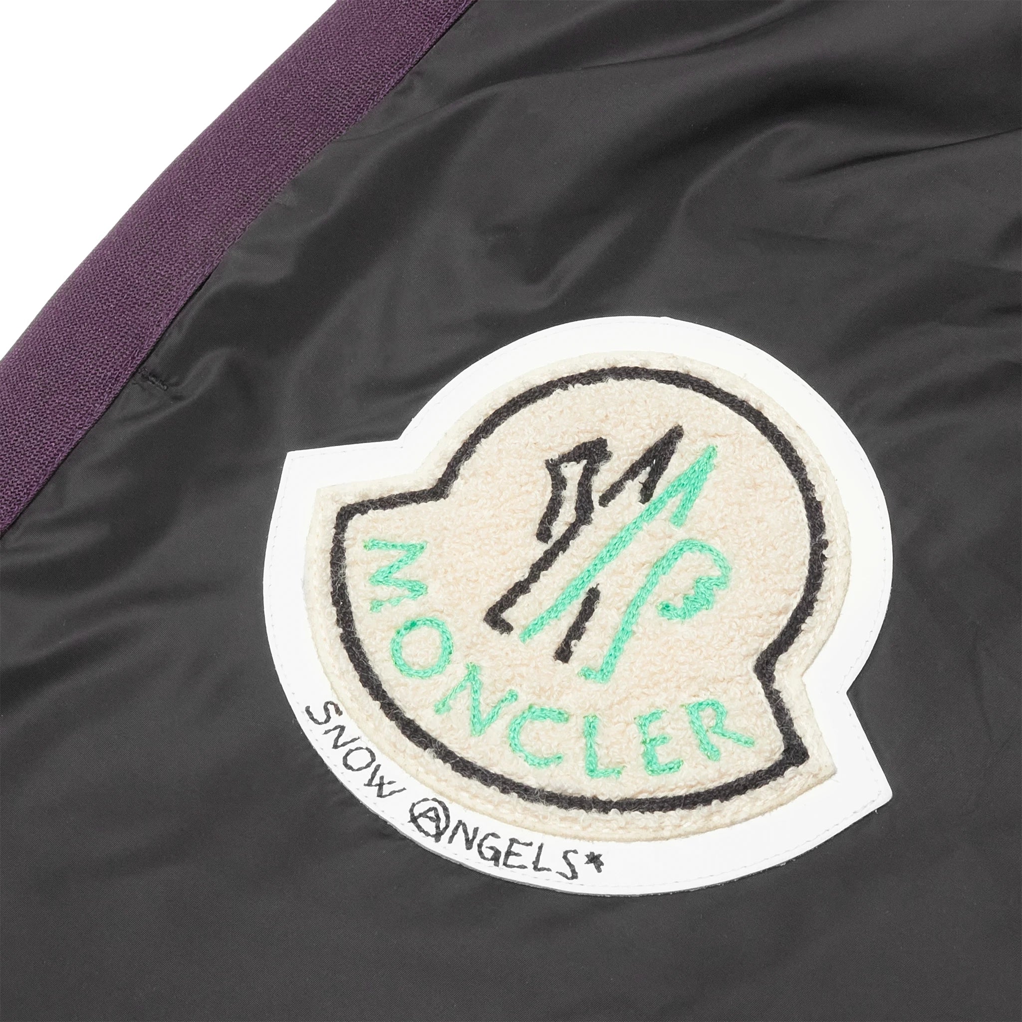 Moncler x Palm Angels Black Striped Nylon Track Pants - Stylish Streetwear for Men | Perfect for Casual Outfits, Gym Wear & Urban Fashion