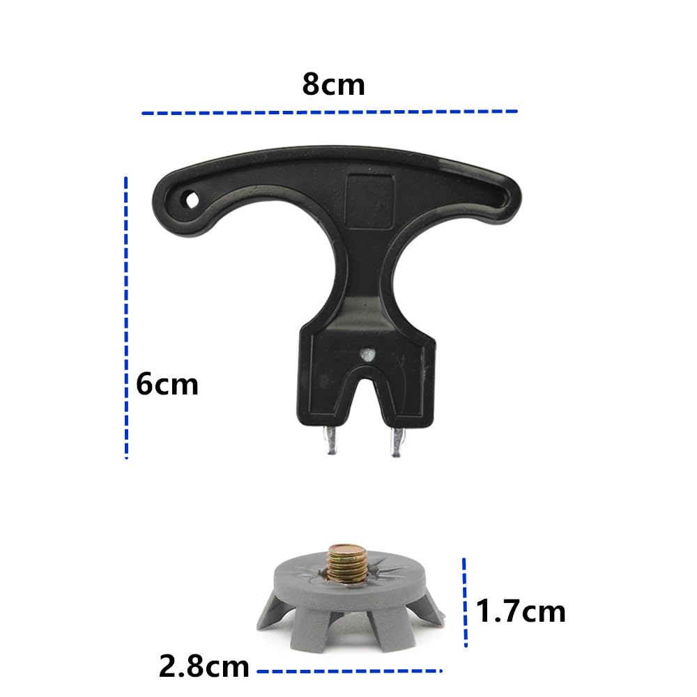 CuiCanfla 20-Piece Golf Shoe Spikes Set - Metal Screw Studs & Rubber Cleats with Removal Tool | Anti-Skid Replacement Spikes for Golf Shoes | Perfect for Wet Grass & Course Conditions
