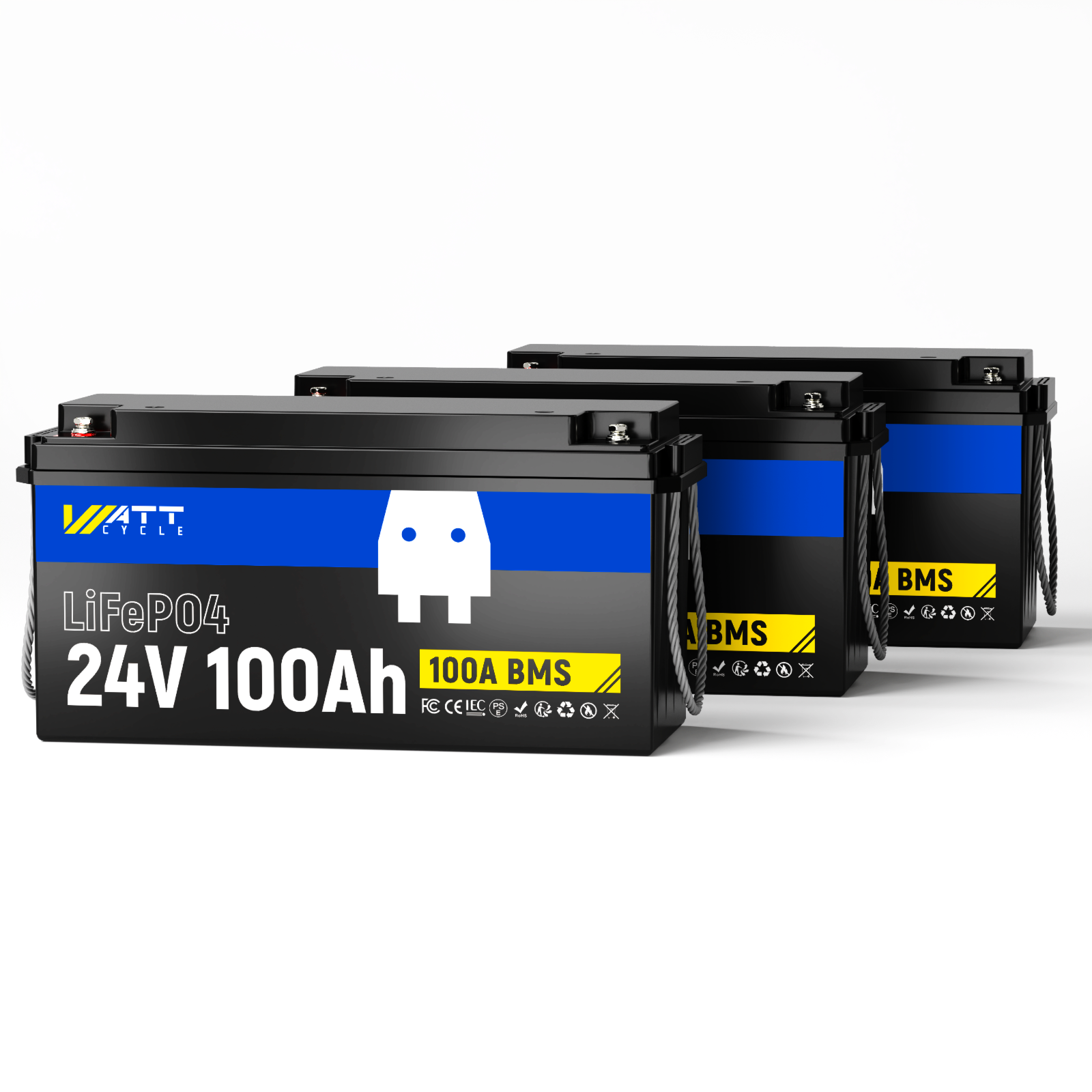24V 100Ah LiFePO4 Lithium Battery - Deep Cycle Solar Power Storage for RV, Marine, Off-Grid & Solar Systems | Long Lasting & Lightweight Energy Solution