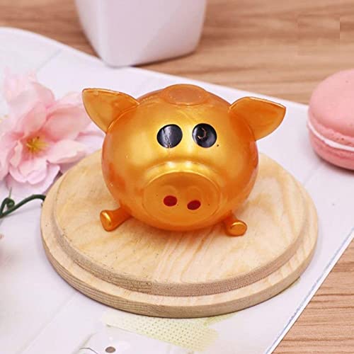 2 Pack Stress Relief Splat Pig Toys - Jiggly Water Ball Squishy Pigs for Anxiety & Stress Relief - Fun Decompression Squeeze Toys for Adults & Kids - Perfect for Office, Home, and Classroom Use