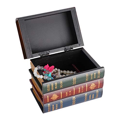 Decorative Book-Shaped Storage Box - 2 Sizes for Jewelry, Photos & Home Organization | Large C-Section | Perfect for Bedroom Decor, Gift Wrapping & Memory Keepsakes