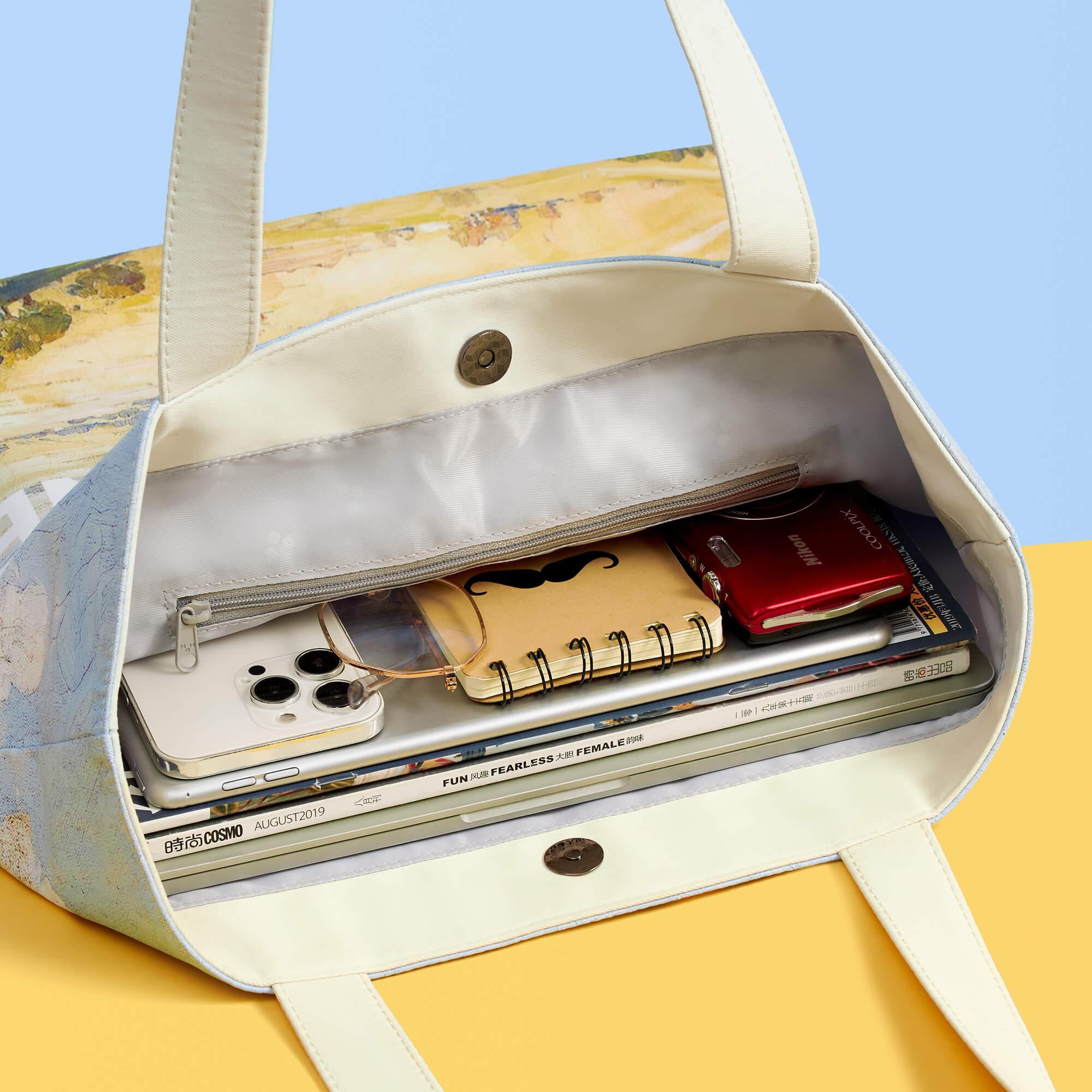 Eco-Friendly Cotton Printing Tote Bag - Durable & Stylish for Farmers Market, Grocery Shopping & Outdoor Adventures