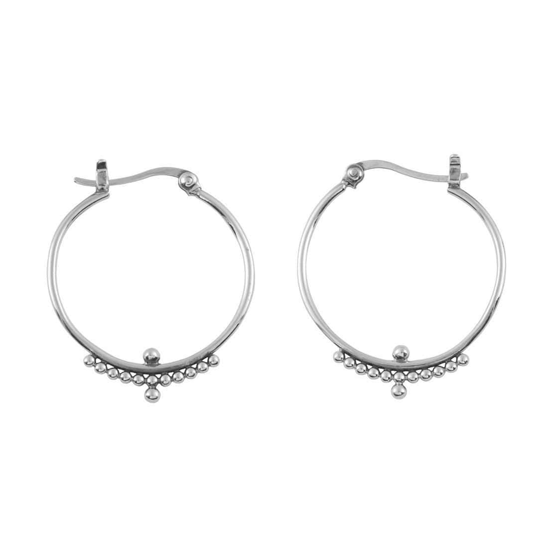 Beaded Horizon Hoops - Stylish Beaded Earrings for Women, Trendy Boho Jewelry for Everyday Wear, Perfect for Parties, Festivals, and Casual Outfits