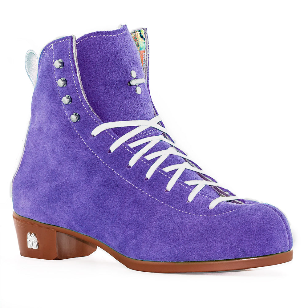 Moxi Jack Quad Roller Skate Boot - Custom Taffy Purple Color - Perfect for Artistic Skating, Roller Derby & Outdoor Recreation