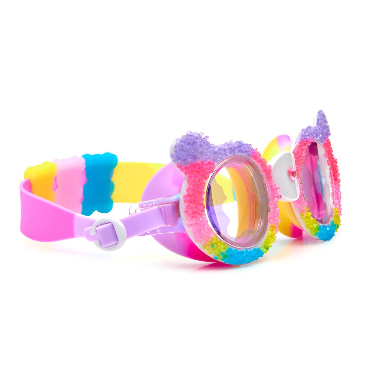 Best Rock Candy Gummy Bear Goggles - Fun & Colorful Candy-Themed Swim Goggles for Kids - Perfect for Pool Parties, Beach Trips & Summer Fun
