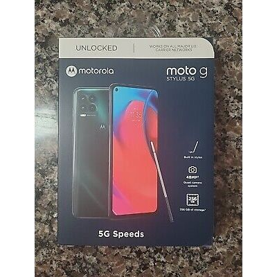 Moto G Stylus 5G Smartphone - 256GB Storage, Cosmic Emerald Color - Perfect for Business, Photography & Note-Taking on the Go