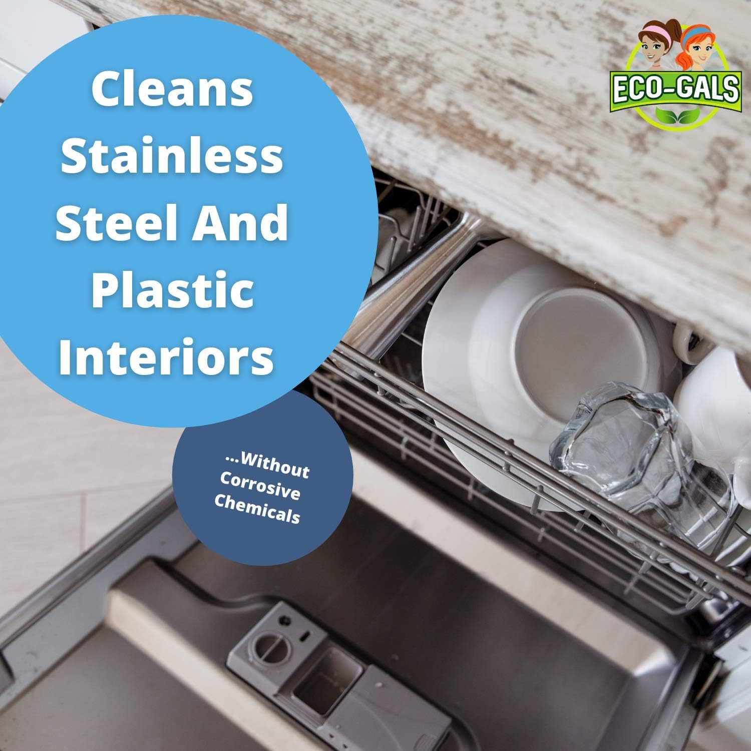 **Powerful Dishwasher Cleaner Tablets - Heavy Duty & Septic Safe - Removes Odors, Limescale, Grime & Calcium Buildup - 12 Month Supply (12 Unscented Tablets) - Ideal for Deep Cleaning & Maintaining Dishwashers**