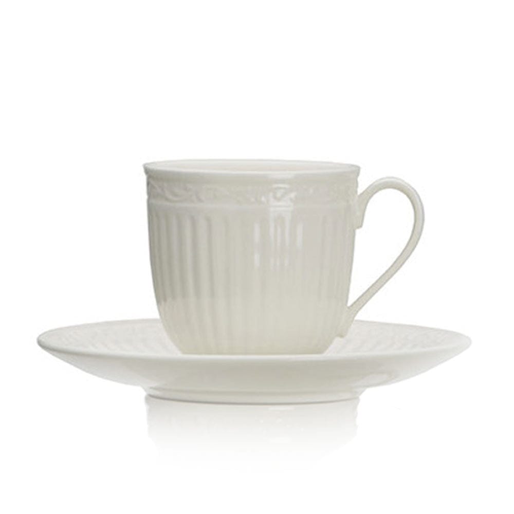 Italian Countryside® Porcelain Tea Cup and Saucer Set - Elegant Floral Design for Afternoon Tea, Coffee, and Home Decor | Perfect for English Tea Parties, Bridal Showers & Gift Giving