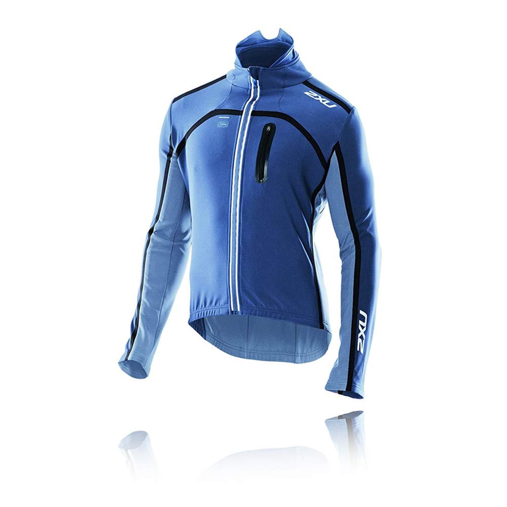 2XU Men's Sub Zero Cycling Jacket - Lightweight, Waterproof & Windproof Bike Jacket for Cold Weather - Perfect for Road Cycling, Mountain Biking & Outdoor Sports