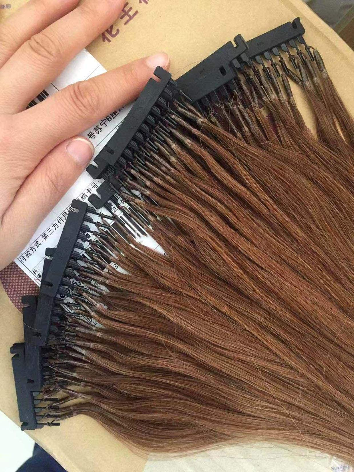 6D Human Hair Extensions #613 Blonde - Prebonded 100g 18-inch Brown Hair Weft for Length & Volume | Perfect for Parties, Weddings & Daily Styling