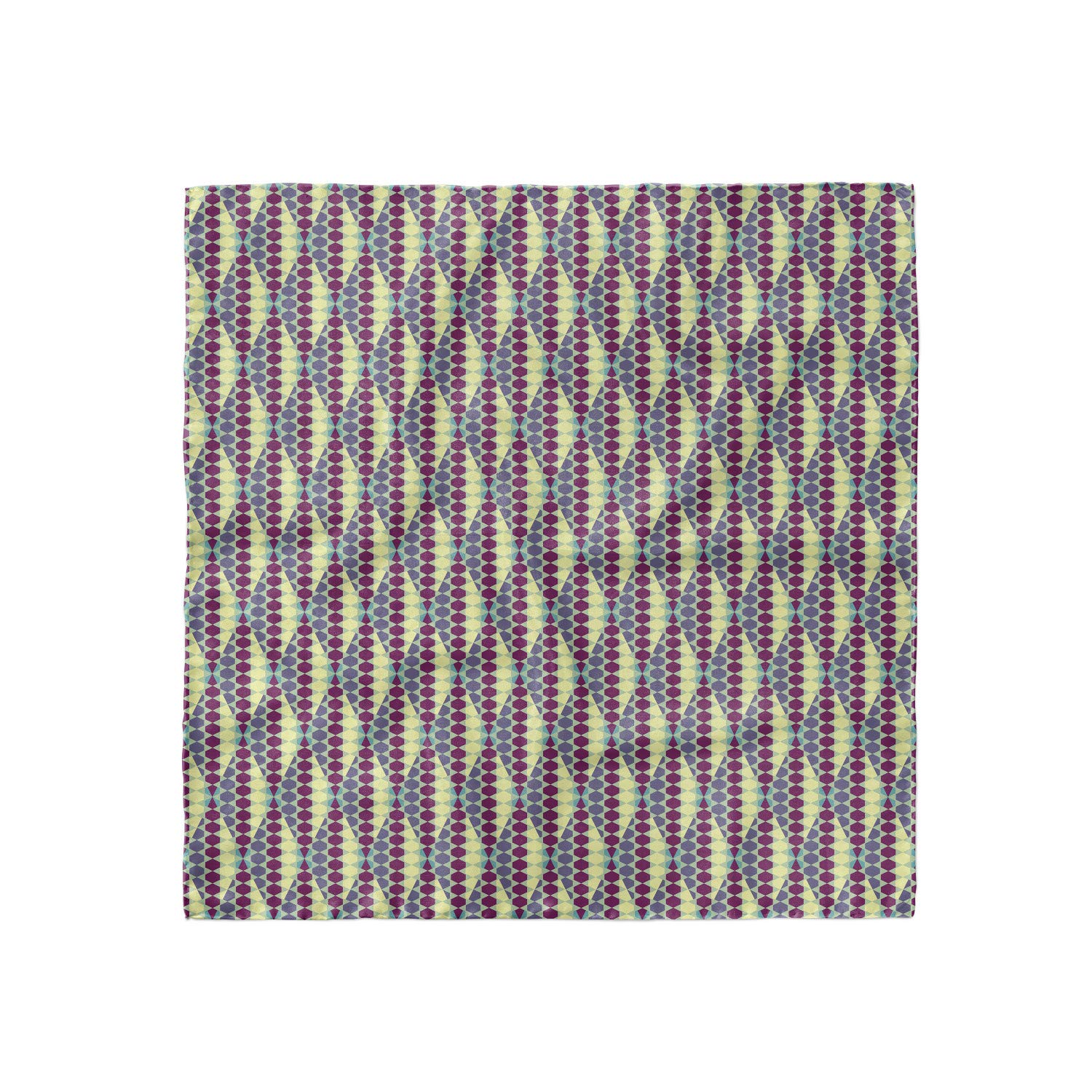 Ambesonne Retro Head Scarf - Abstract Geometric Print Hair Wrap for Women - Boho Chic Bandana for Beach, Yoga, and Everyday Fashion Accessory