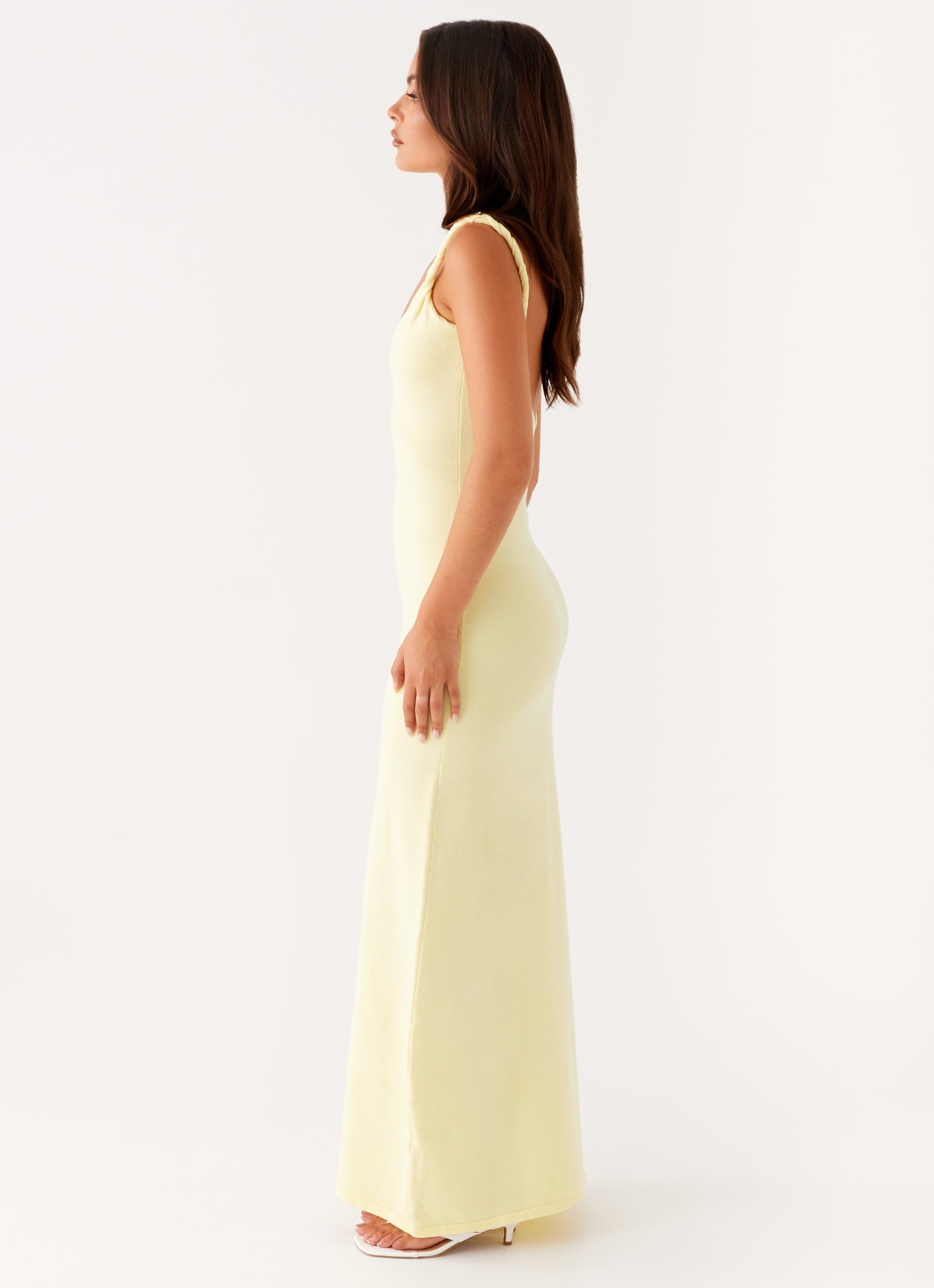 Anastasia Women's Maxi Dress - Flowy Long Summer Dress in Yellow | Perfect for Beach Vacations, Weddings & Casual Outings