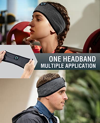 Perytong Wireless Sleep Headphones Bluetooth Headband - Comfortable Sleeping Headphones for Side Sleepers, ASMR Music Headband with Eye Mask - Perfect Tech Gift for Men & Women (Great for Travel, Meditation & Relaxation)