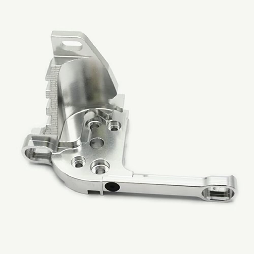 High-Performance Aluminum Motor Mount with Heat Sink Fins for Traxxas 1/7 UDR Unlimited Desert Racer 8560 - Silver - Perfect for Off-Road Racing & High-Temperature Protection