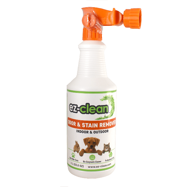 Ez Clean Odor & Stain Remover Spray - Powerful Cleaning Solution for Indoor & Outdoor Use | Eliminates Tough Stains & Odors from Carpets, Pets, Patio & More