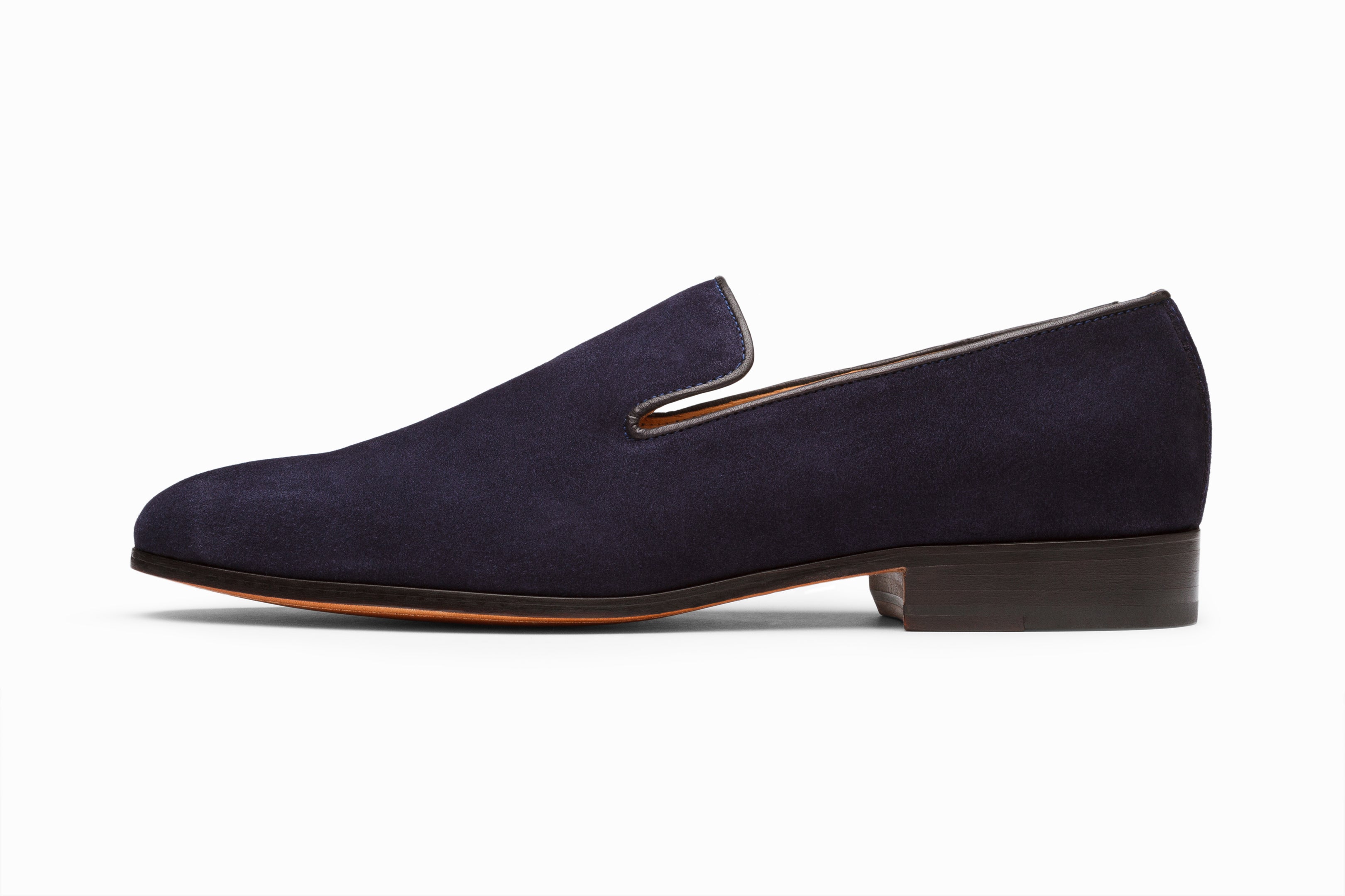 Premium Venetian Loafers for Men - Navy Blue Suede Slip-On Shoes - Comfortable & Stylish for Business Casual & Office Wear