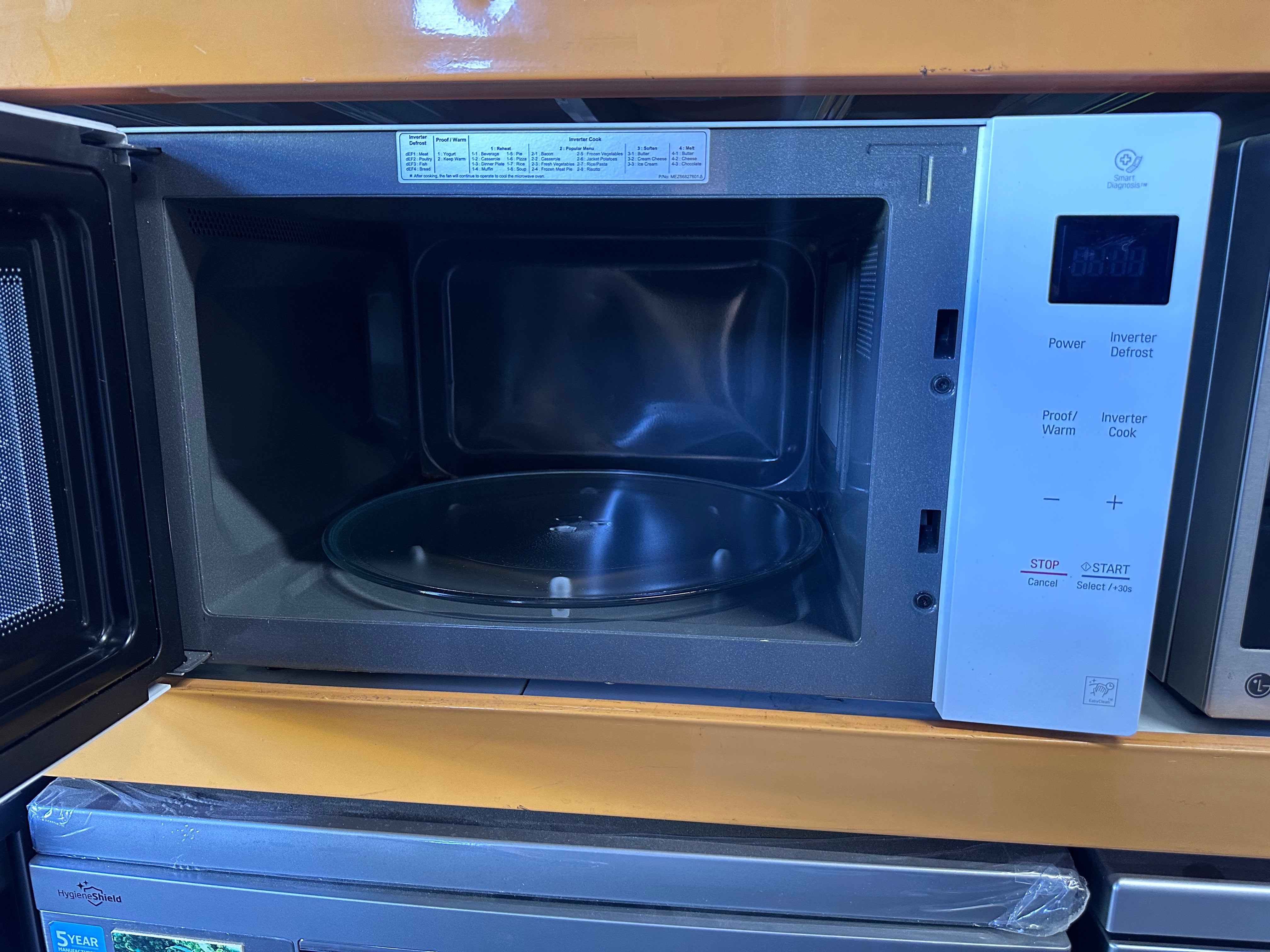 LG MS4236DW 1200W Inverter Microwave Oven - Countertop, Sensor Cooking, Energy Efficient [Factory Refurbished] for Kitchen, Dorm, Office & Small Spaces