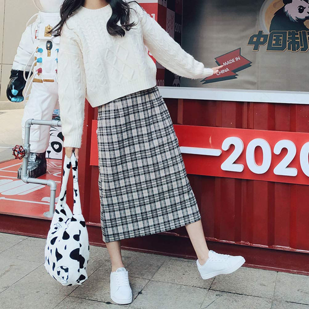 VALICLUD Women's Faux Fur Shoulder Tote Bag - Stylish Cow Print Handbag for Women | Perfect for Work, Shopping & Casual Outings