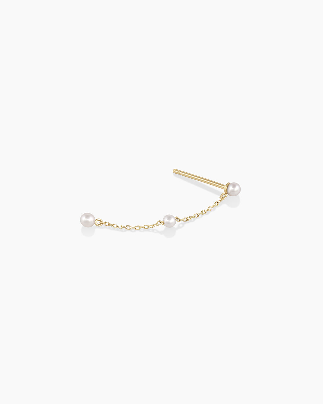 Newport Pearl Single Earring - Elegant 925 Sterling Silver Pearl Stud Earring for Women - Perfect for Weddings, Parties & Everyday Wear
