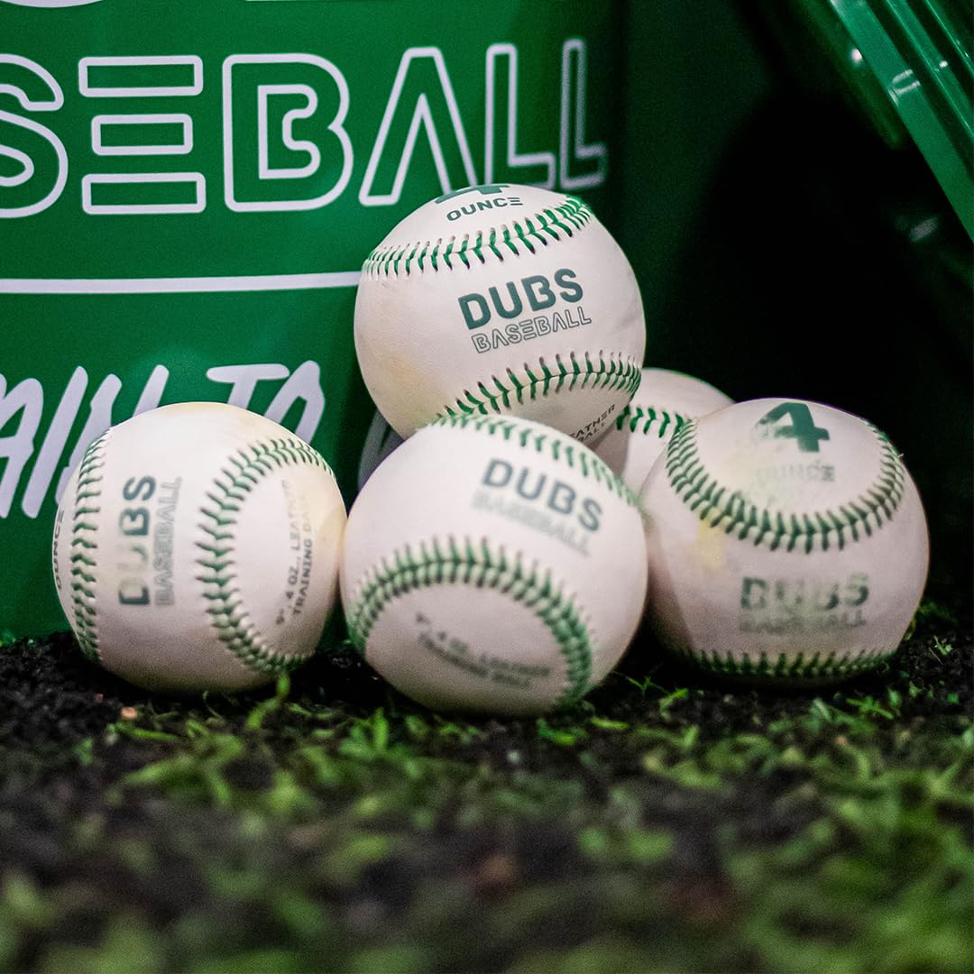 Premium Real Leather Weighted Baseballs for Training & Practice - Perfect for Pitching Drills, Batting Practice & Strength Building (Set of 3)