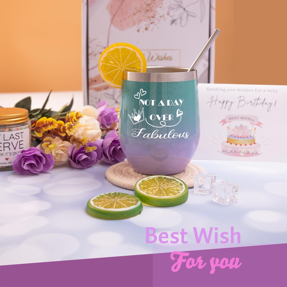 Relaxing Spa Gift Box for Women - Perfect Birthday Gift for Wife, Mom, Sister, Girlfriend, Daughter & Best Friend - Luxury Self-Care Set with Bath Bombs, Candles & More (White) - Ideal for Stress Relief, Pampering & Special Occasions