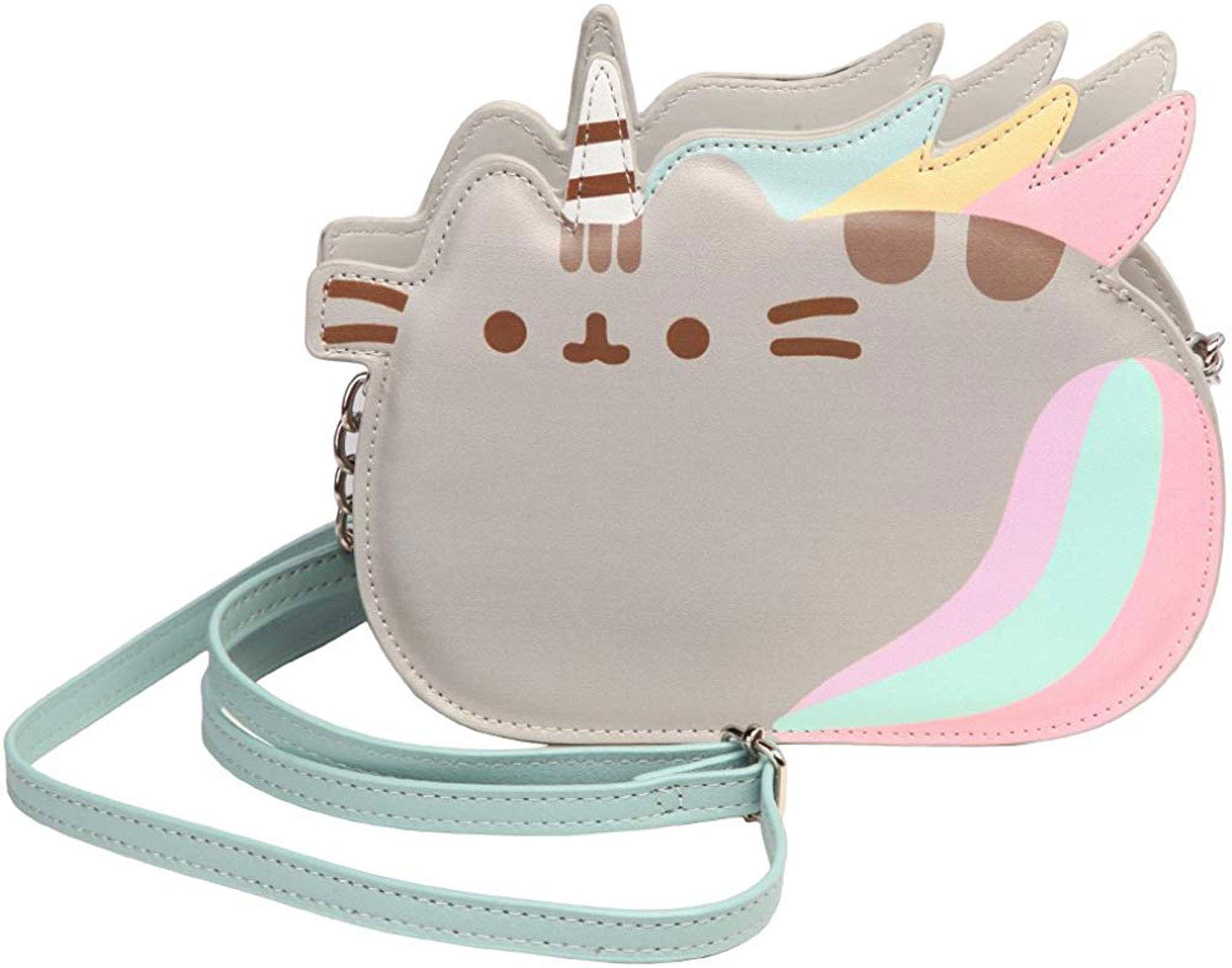 Pusheenicorn Crossbody Bag for Women - Stylish Gray Shoulder Purse for Daily Use, Travel & Shopping