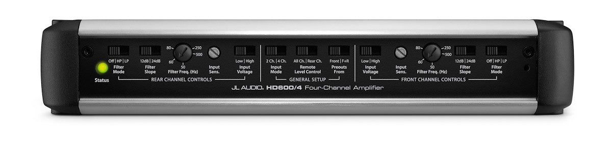 JL Audio HD600/4 4-Channel Class D Full Range Car Amplifier - High Power Audio System for Cars, Trucks & SUVs - Perfect for Upgrading Your Vehicle Sound System