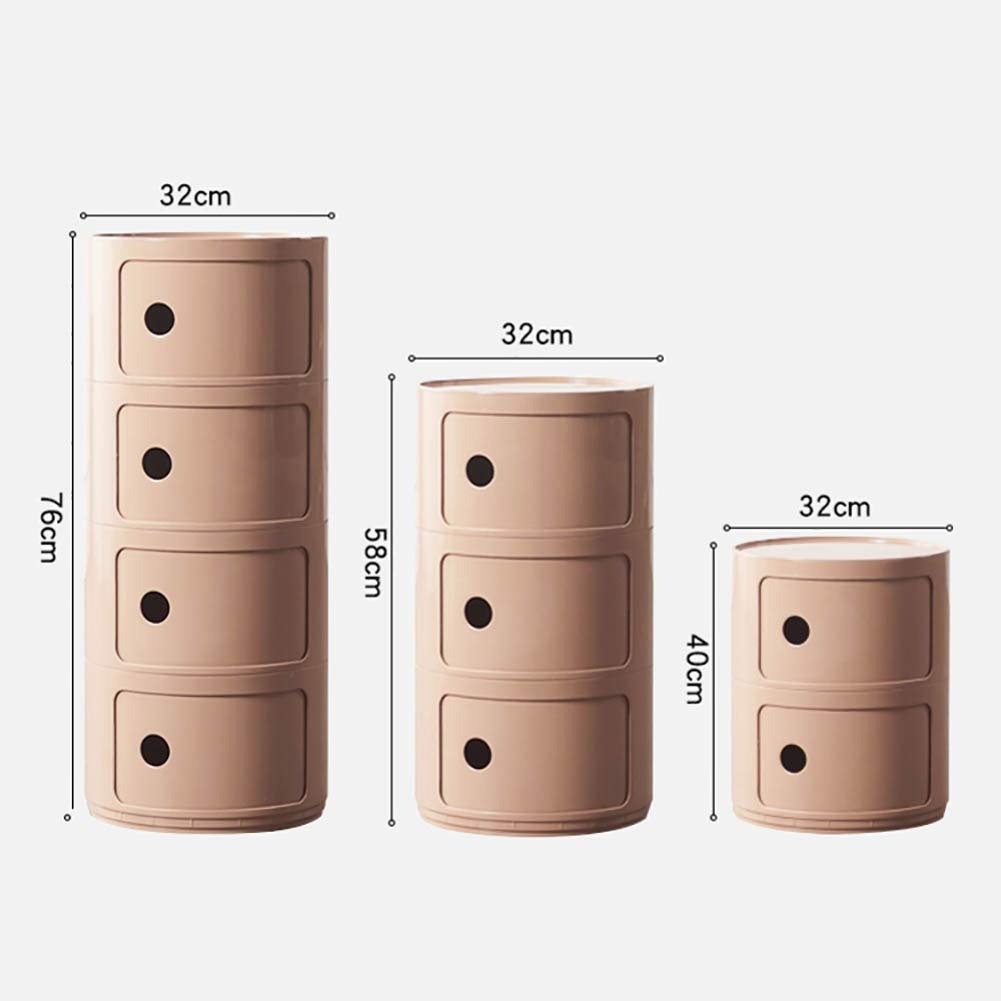 Modern Portable Nightstand for Bedroom & Living Room - Green 2-Tier Plastic End Table with Storage, Perfect for Small Spaces, Sofa Couch Side Table | Compact Home & Apartment Furniture for Convenient Organization