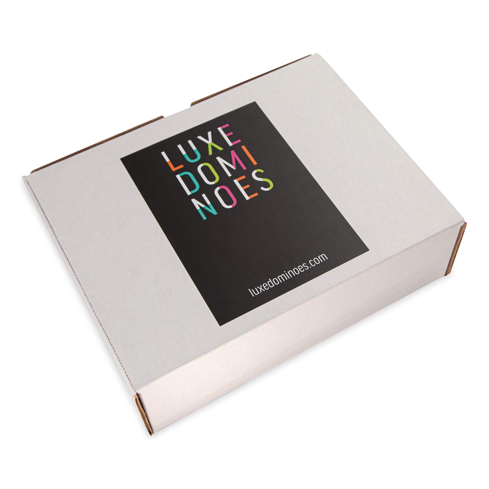 Premium Mexican Train Dominoes Set - Double 12 Acrylic Dominoes with Modern Design for Adults, Family Game Night & Parties (White) - Perfect for Game Nights, Family Gatherings, and Social Events