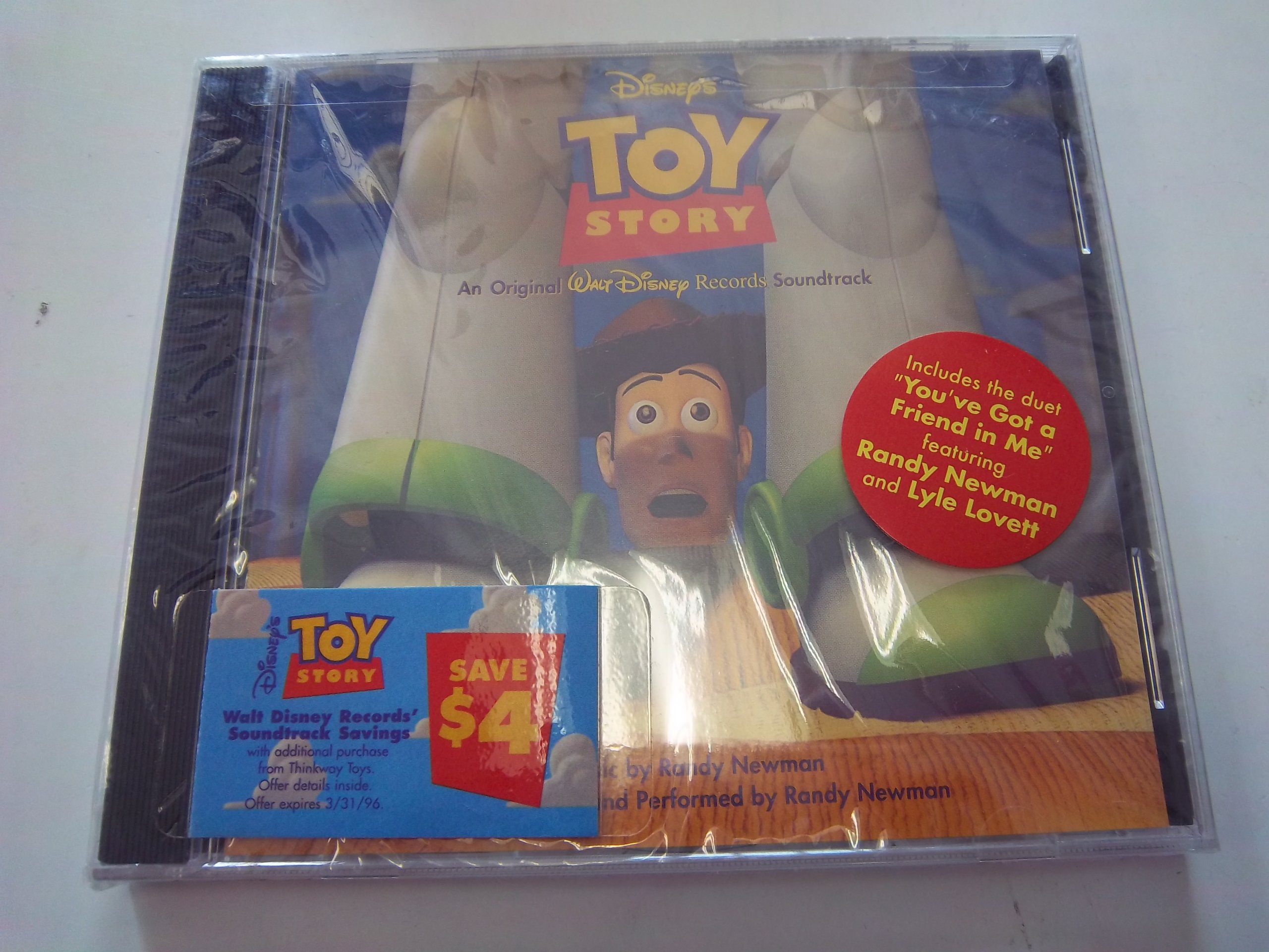 Toy Story Original Walt Disney Records Soundtrack CD - Classic Disney Pixar Movie Music for Kids, Families & Collectors - Perfect for Parties, Gifts & Nostalgic Listening