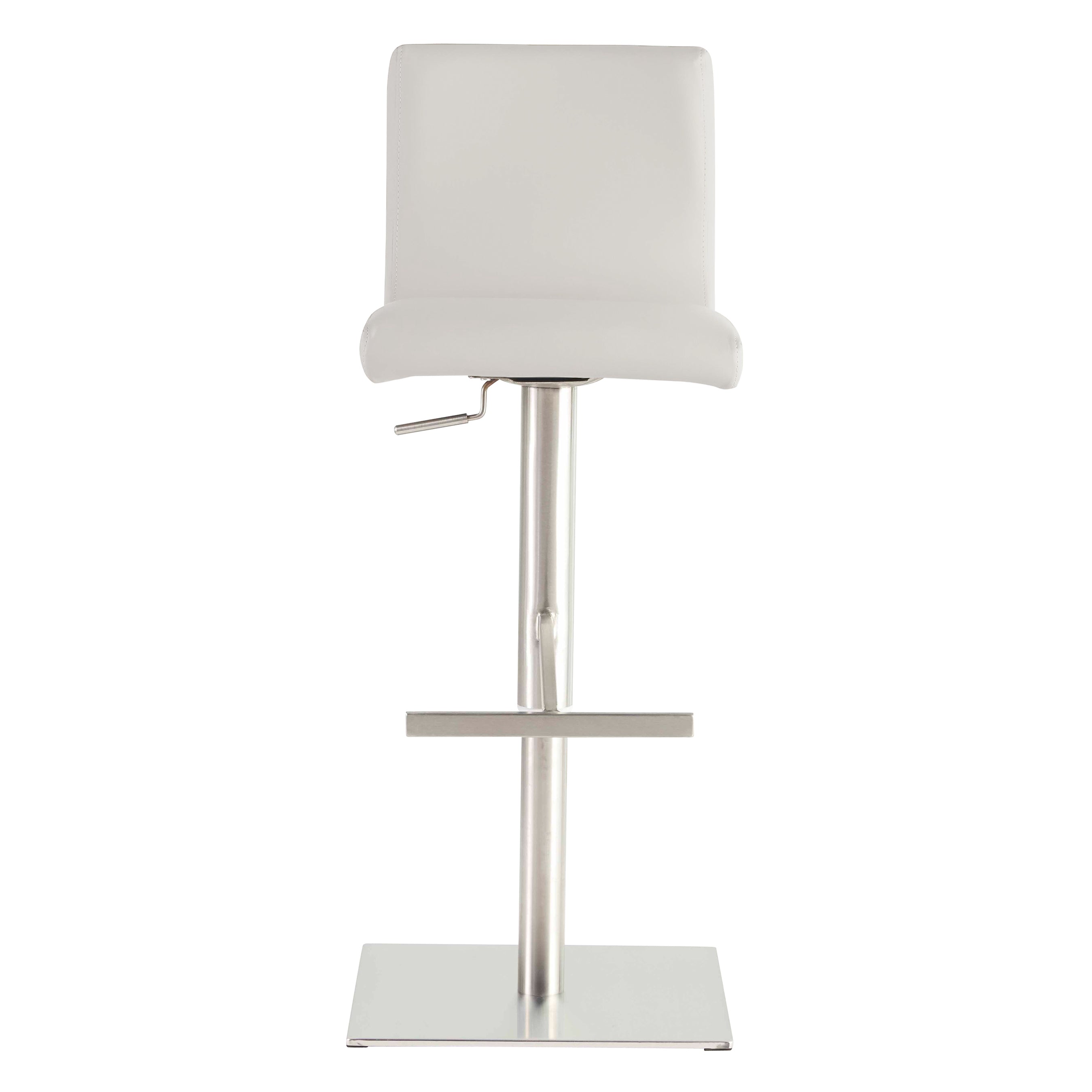 Euro Scott Adjustable Bar Stool (Set of 1) - Modern Kitchen Island & Counter Height Stool for Home, Cafe, and Restaurant Use