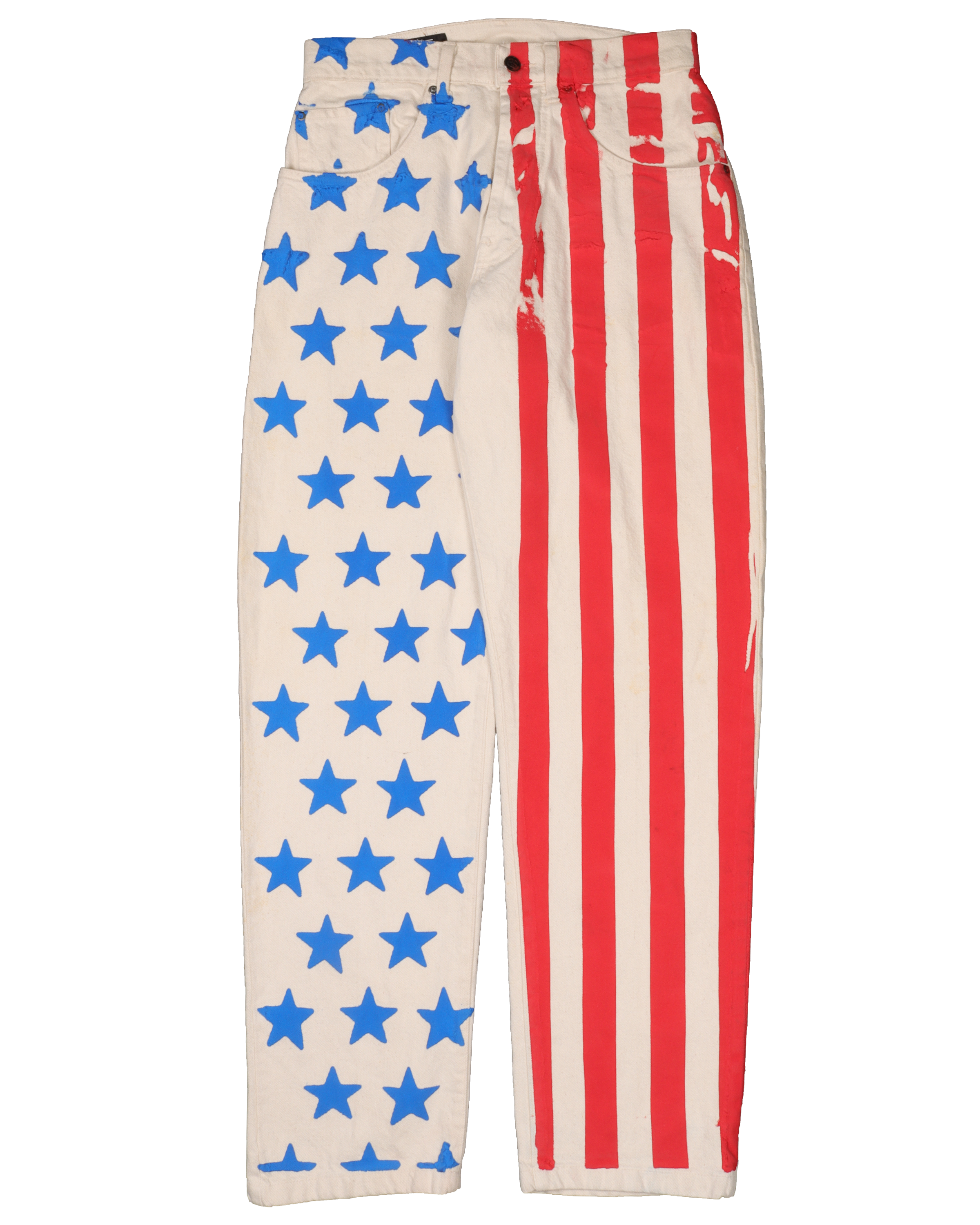 4th of July Patriotic Cactus Plant Flea Market Distressed Denim Jeans for Women - Vintage High Waisted Skinny Jeans, Perfect for Independence Day Celebrations & Summer Streetwear