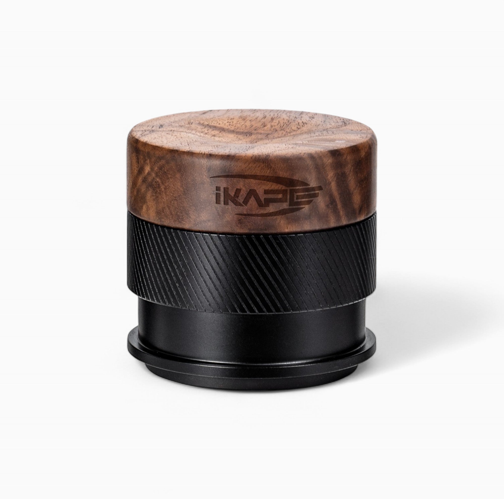 Premium Black Edition Wooden Coffee Tamper & Distributor - Barista Tool for Espresso Machine, Perfect for Home & Professional Coffee Brewing