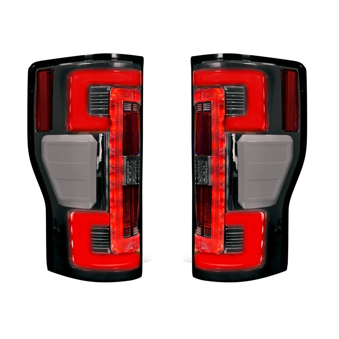 Ford Super Duty F250 F350 F450 F550 2017-2019 LED Tail Lights - OEM Replacement with Clear OLED Design - Perfect for Off-Roading & Truck Upgrades