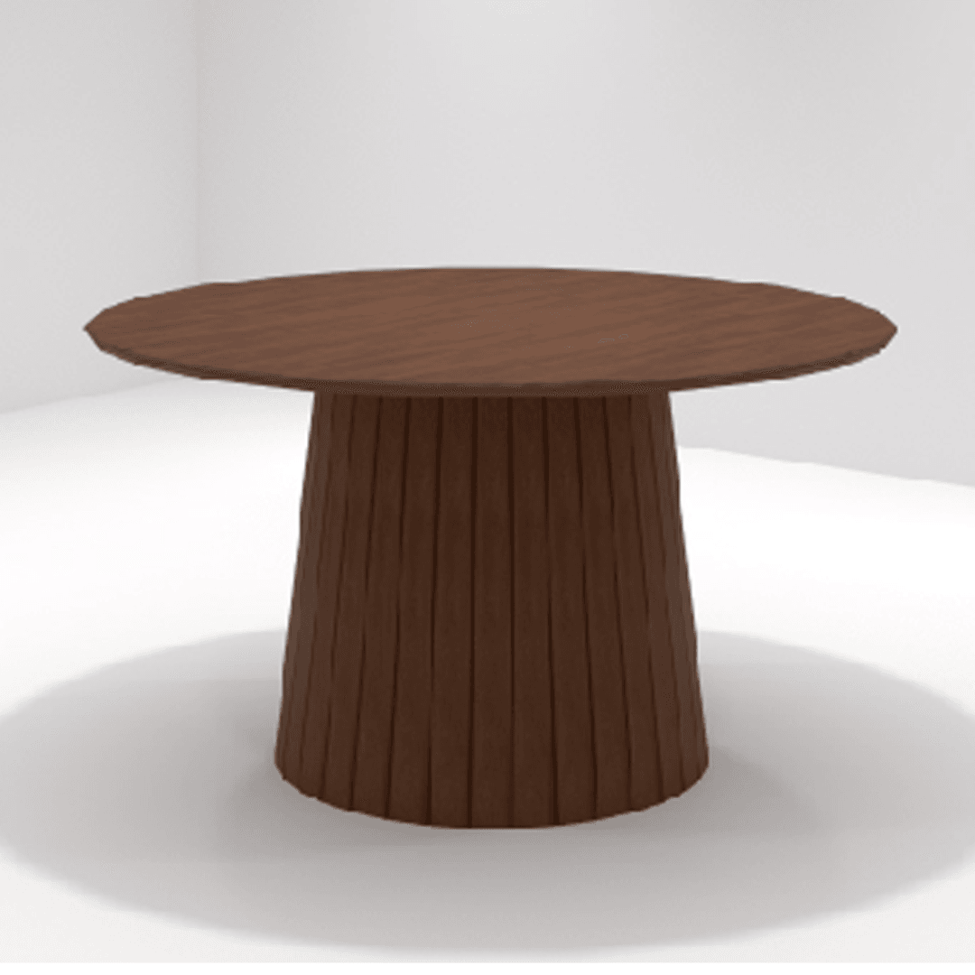 Jaelis 48 Inch Round Wooden Dining Table - Solid Oak Farmhouse Style for Kitchen, Dining Room & Outdoor Patio