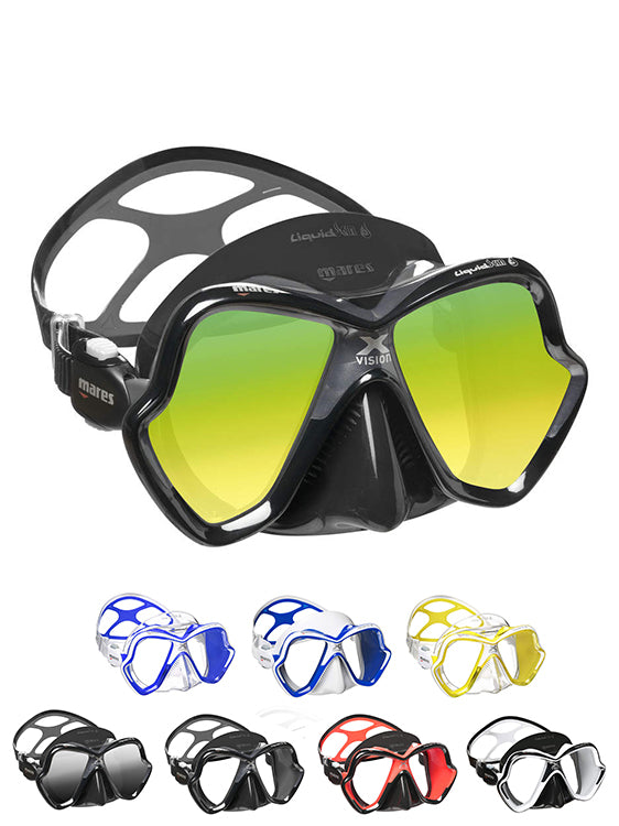 Mares X Vision Ultra Liquidskin Diving Mask - Professional Scuba Snorkeling Gear for Clear Underwater Vision | Perfect for Ocean Exploration, Spearfishing & Marine Photography