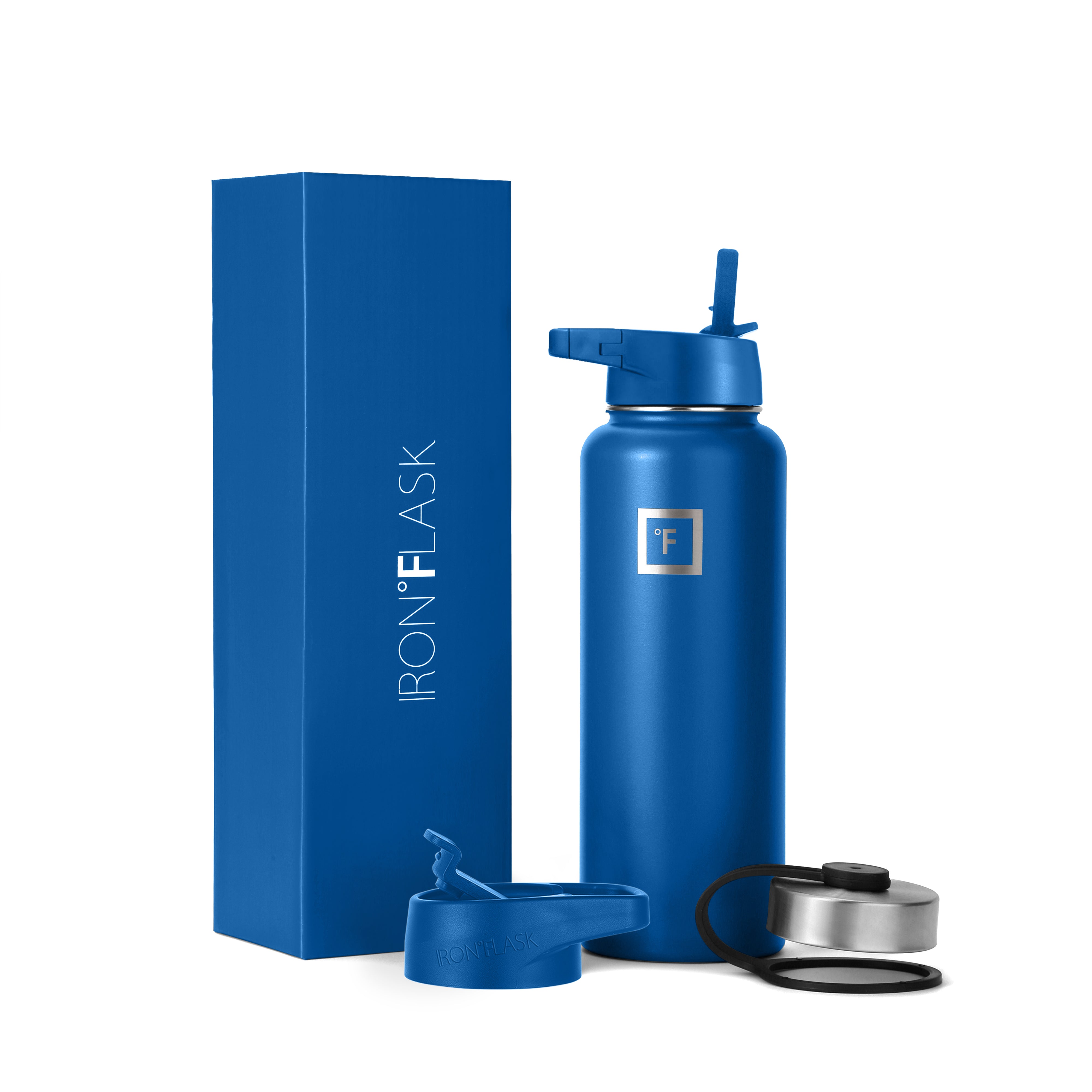 40 Oz Wide Mouth Water Bottle with Straw Lid - Leakproof Stainless Steel Insulated Water Bottle for Gym, Hiking & Outdoor Activities | BPA Free, Keeps Drinks Cold/Hot 24 Hours