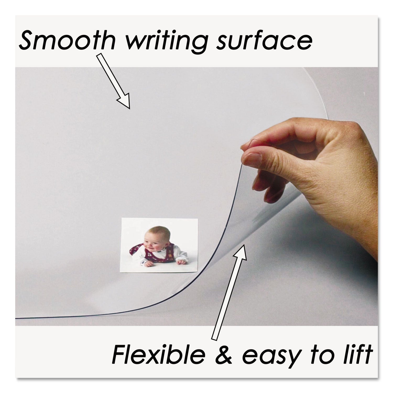 Artistic® KrystalView Antimicrobial Desk Pad - 22 x 17 Inches, Clear Glossy Surface Protector for Office, Home & Study - Perfect for Writing, Keyboard Protection & Workspace Organization