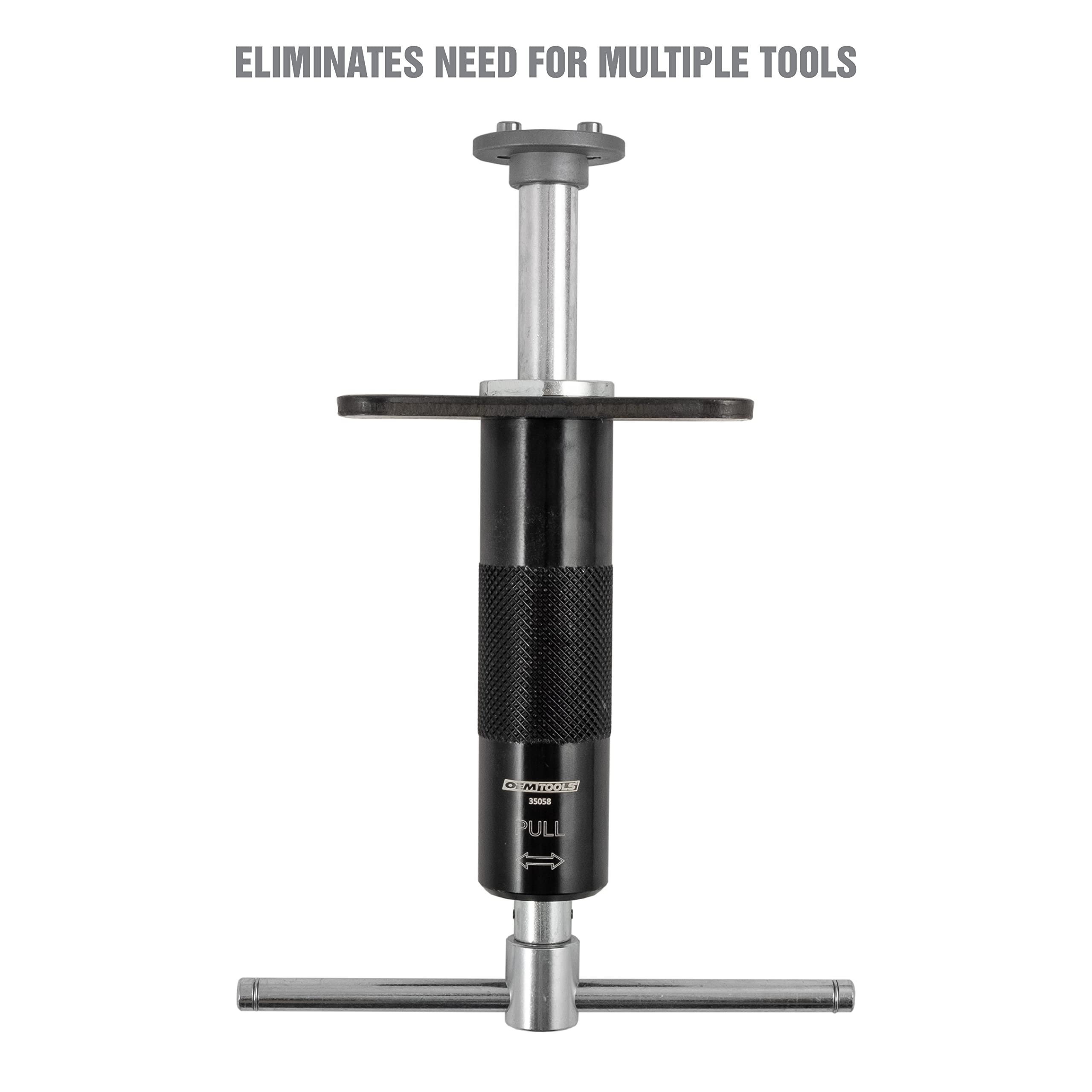 OEMTOOLS 35058 Brake Caliper Piston Rewind Tool - Spring Loaded Universal Rear Brake Caliper Wind Back Tool & Retractor Kit for Car, Truck, SUV - Perfect for DIY Brake Repair & Maintenance (Black)