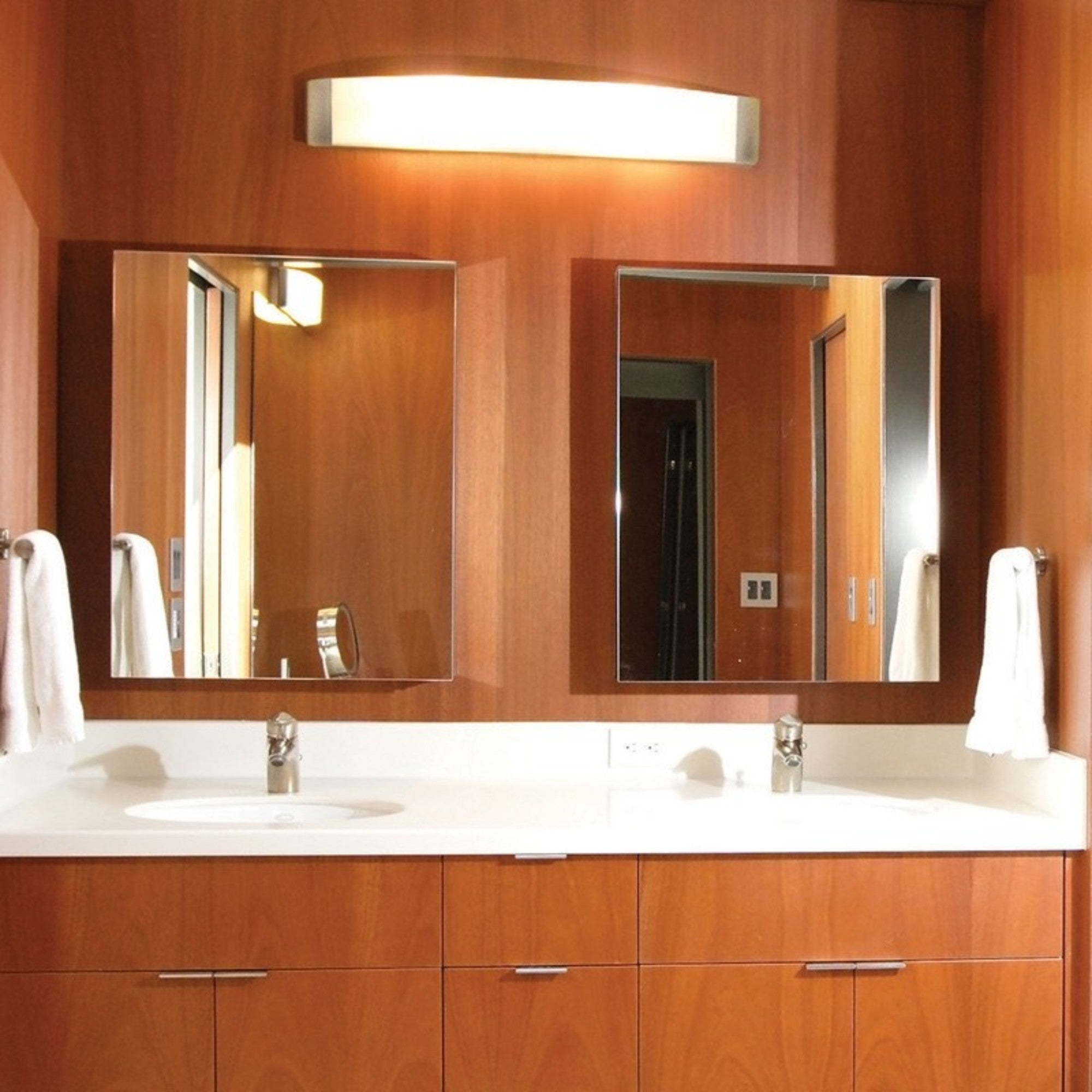 Algiers 49 LED Vanity Mirror with Touch Control - Satin Nickel Finish for Makeup & Skincare - Perfect for Bedroom, Bathroom & Dressing Room