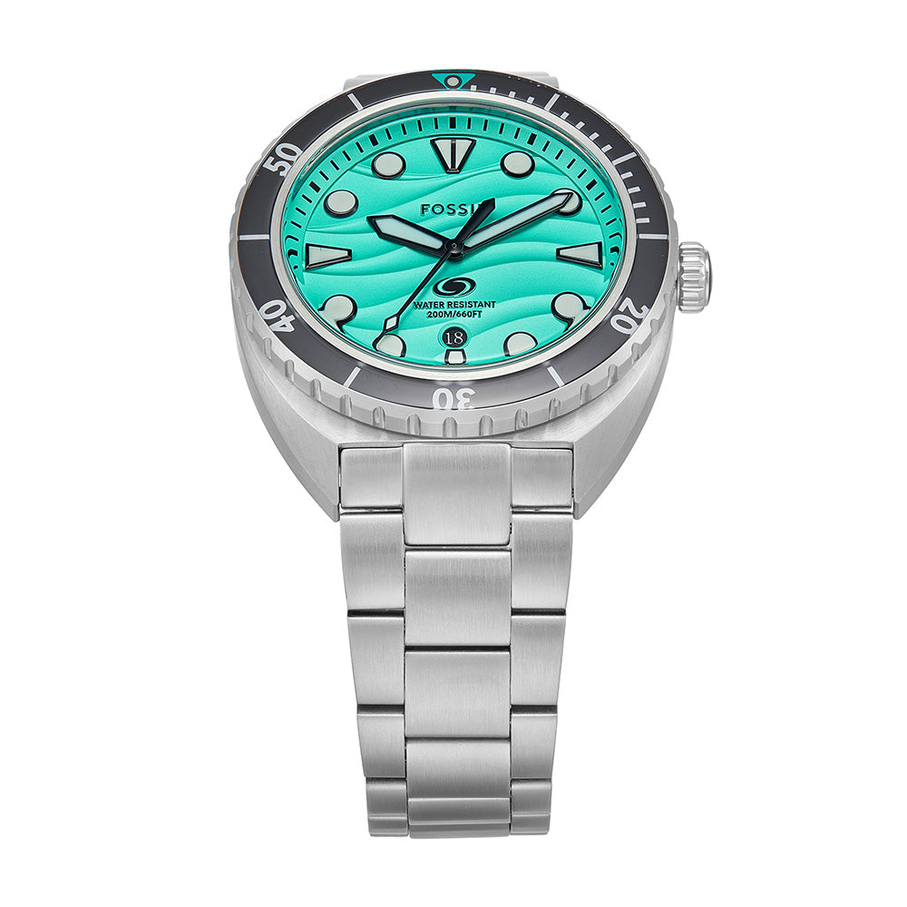 Fossil Breaker FS6066 Men's Stainless Steel Chronograph Watch - Waterproof, Durable & Stylish for Everyday Wear, Business & Outdoor Activities