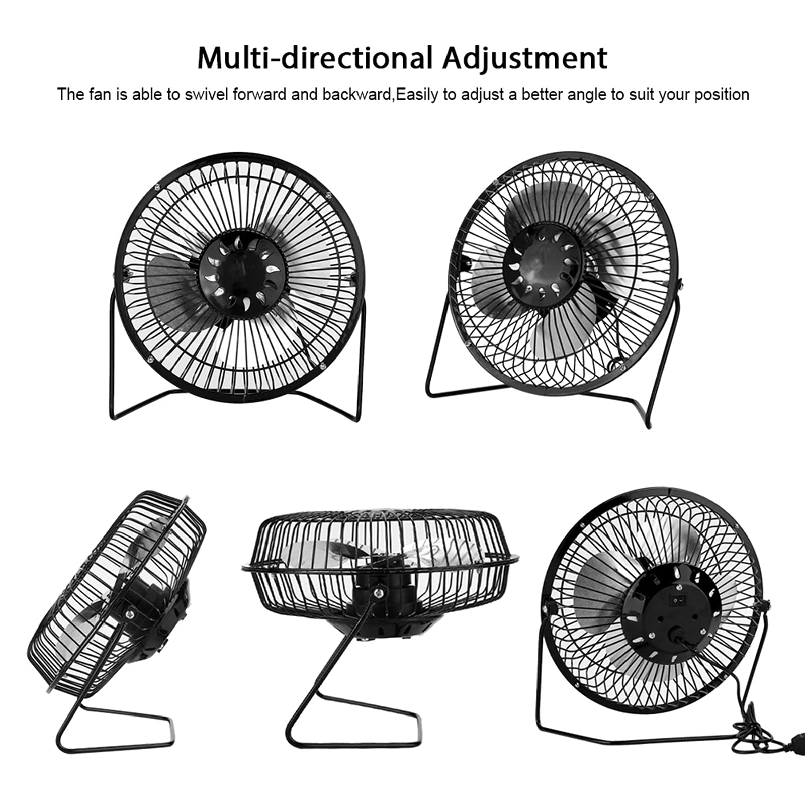 Portable Mini Solar Fan - Solar Powered Cooling Fan for Outdoor Camping, Hiking & Ventilation | USB Rechargeable, Lightweight & Weatherproof for Patio, Tent, RV & Emergency Use