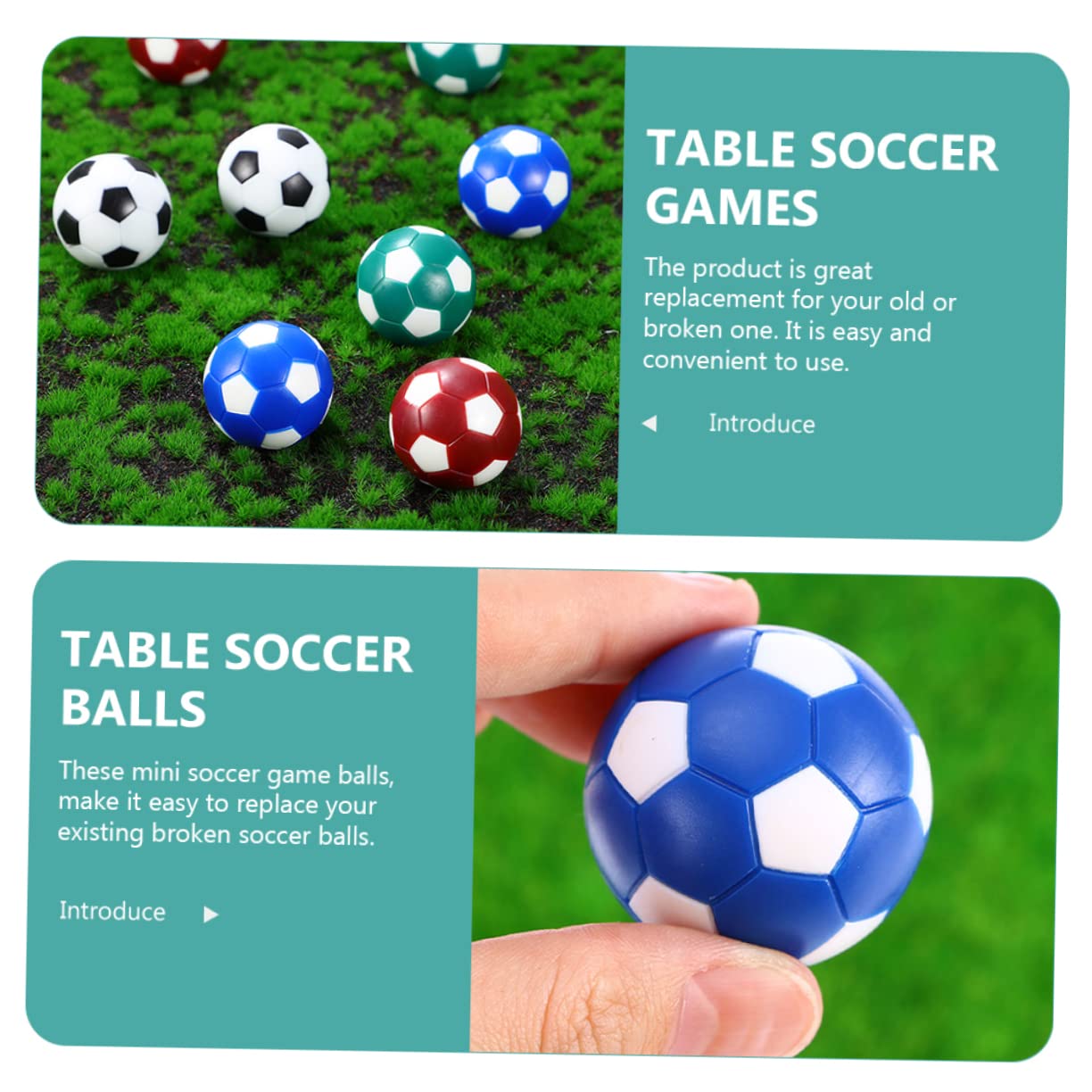 Milisten 12-Piece Plastic Table Football Balls Set - Replacement Soccer Balls for Foosball Games (Perfect for Kids, Teens & Family Game Nights)