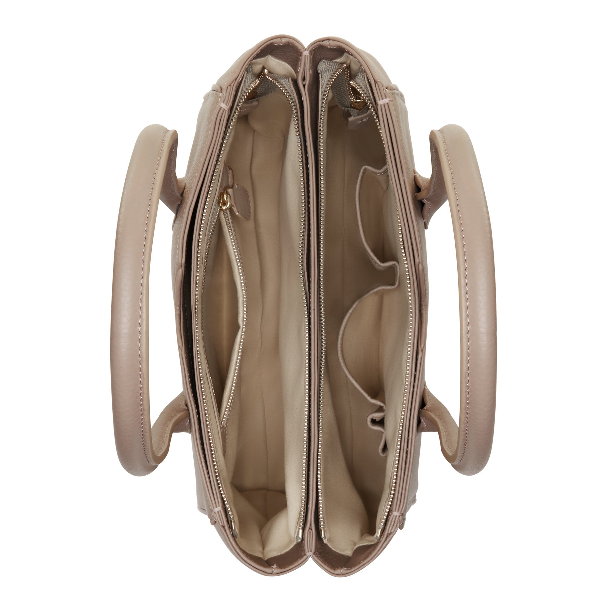 Isabel Taupe Calfskin Leather Handbag and Wallet Set for Women - Elegant Gift for Mother's Day, Birthday, or Anniversary - Perfect for Work, Travel, and Everyday Use