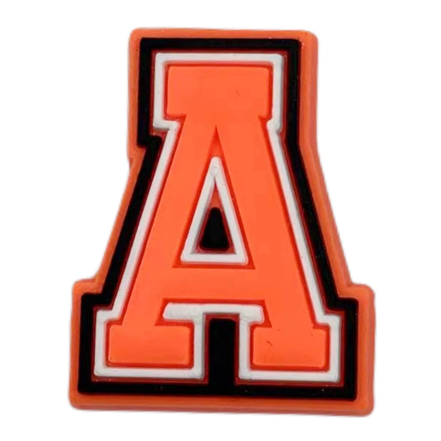 Orange Letter Shoe Charms for Crocs - Fun Decorative Pins for Women, Men & Kids - Perfect for Sandals, Clogs, Jeans & Shoes - Great for DIY Fashion & Gifts