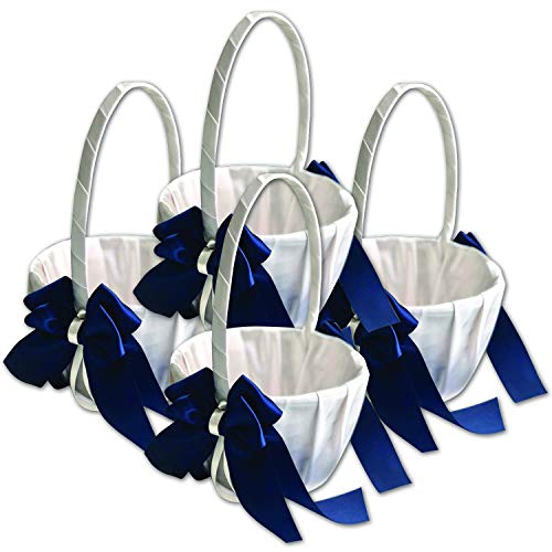 Ivory and Navy Blue