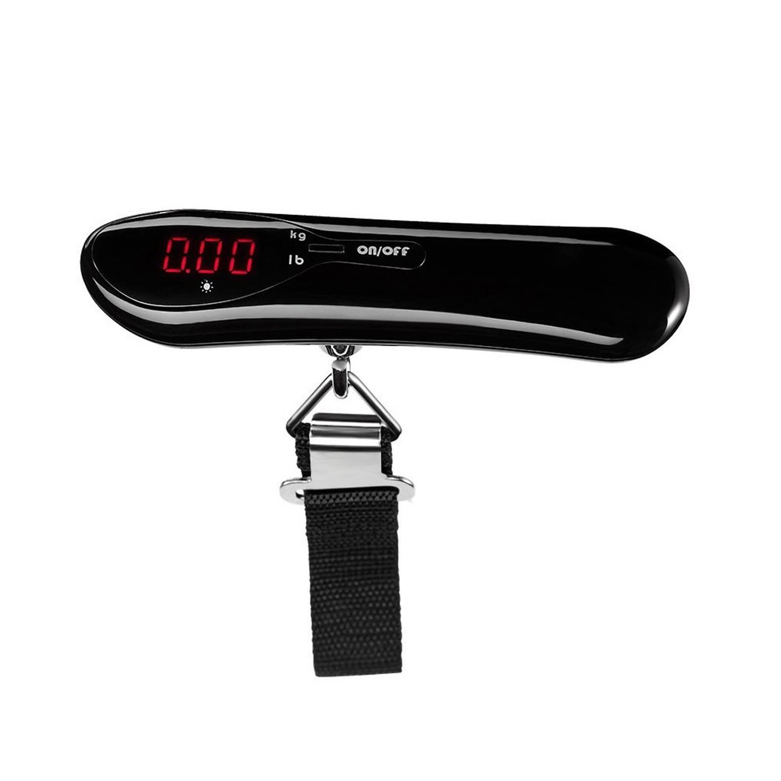 Portable Digital Luggage Scale - 110LB Capacity, Lightweight Handheld Stainless Steel with LCD Display & Low Battery Indicator for Travel | Perfect for Airline Check-in, Cruise Packing & Suitcase Weight Management