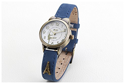 DREAMING Q&P Soft Leather Strap Girls Quartz Watch - Cute Bowknot Case for Women & Teen Students | Perfect for School, Daily Wear & Fashion Accessories
